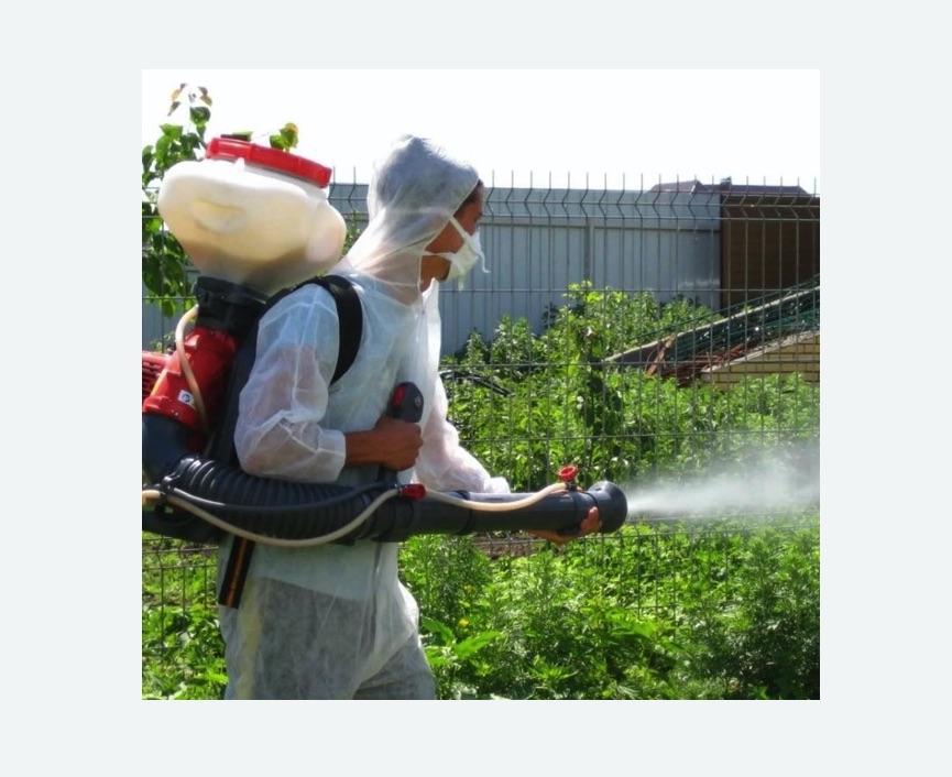 Акарицидная обработка территории в Карабаново